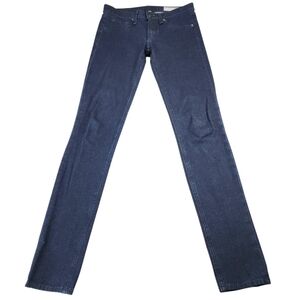 Rag & Bone Dark Wash Stretch Skinny Jeans Mid Rise Size 25 (29.5” Inseam)